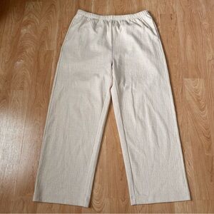 OAK + FORT Beige Textured Trousers